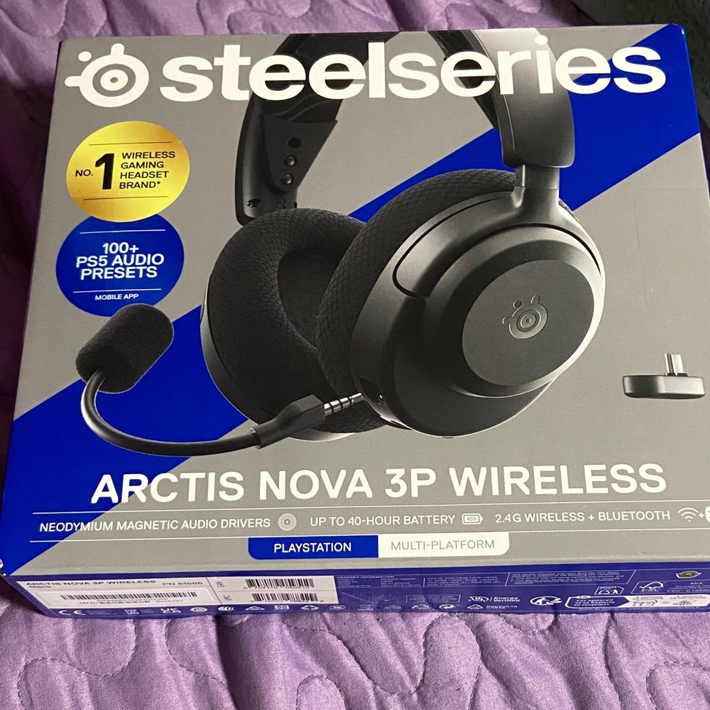 SteelSeries Arctis Nova 3P Wireless Headphones - Black